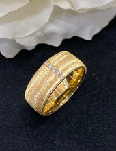 Load image into Gallery viewer, LUOWEND 18K Yellow Gold Real Natural Diamond Ring for Women
