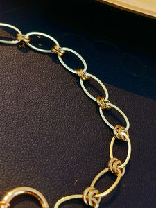 LUOWEND 18K White+Yellow+Rose Gold Bracelet for Women