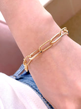 Load image into Gallery viewer, LUOWEND 18K White+Yellow+Rose Gold Bracelet for Women
