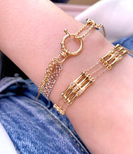 Load image into Gallery viewer, LUOWEND 18K White+Yellow+Rose Gold Bracelet for Women
