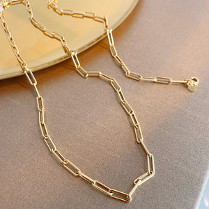 LUOWEND 18K Yellow Gold  Necklace for Women