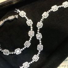 Load image into Gallery viewer, LUOWEND 18K White Gold Real Natural Diamond Bracelet for Women
